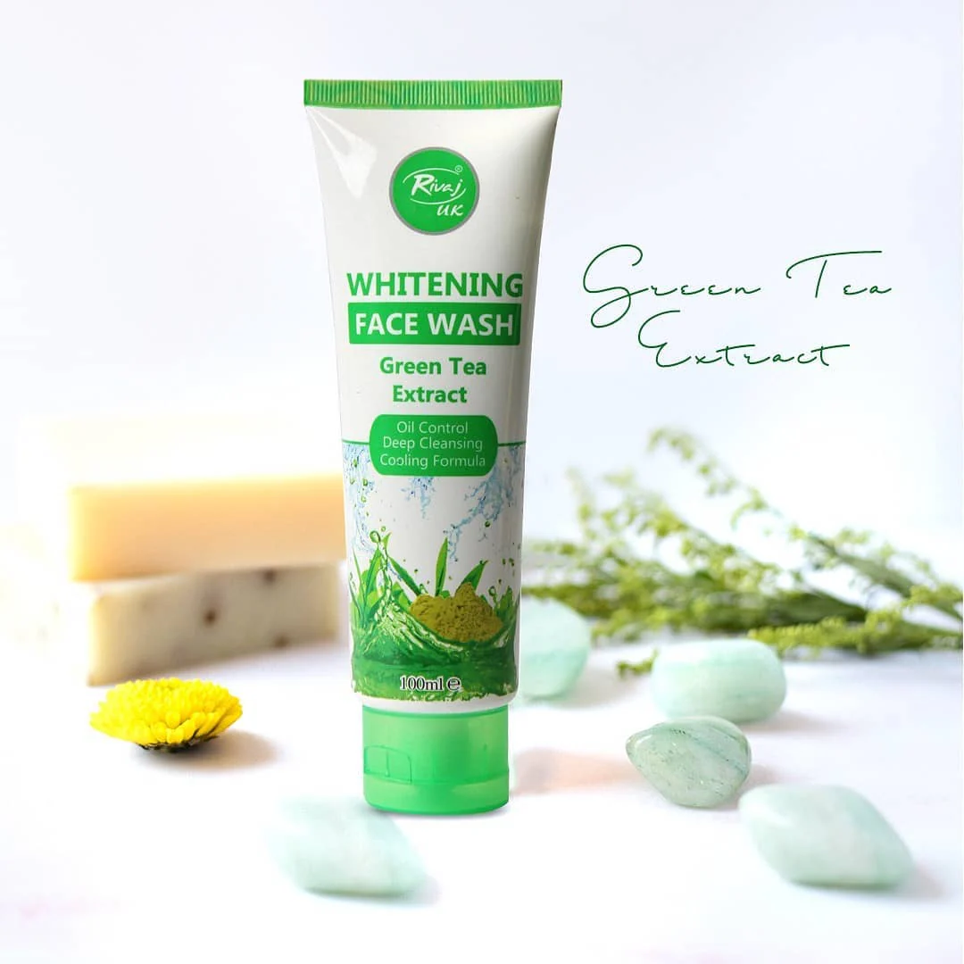 Green Tea Extract Whitening Face Wash 100ml - Image 2